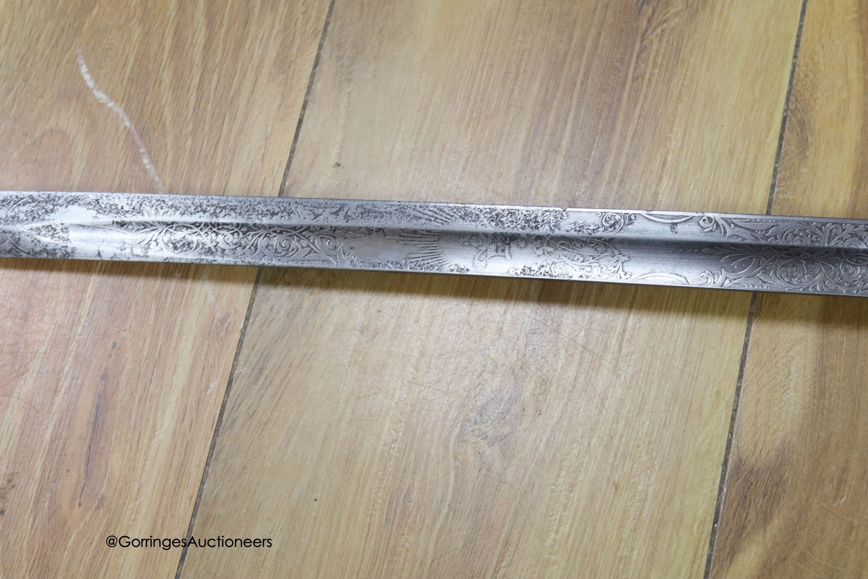 A Victorian officers sword, by Pulford & Co.